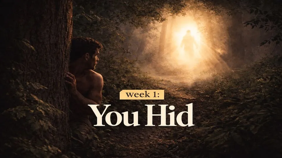You Hid, the sermon graphic for this week’s blog